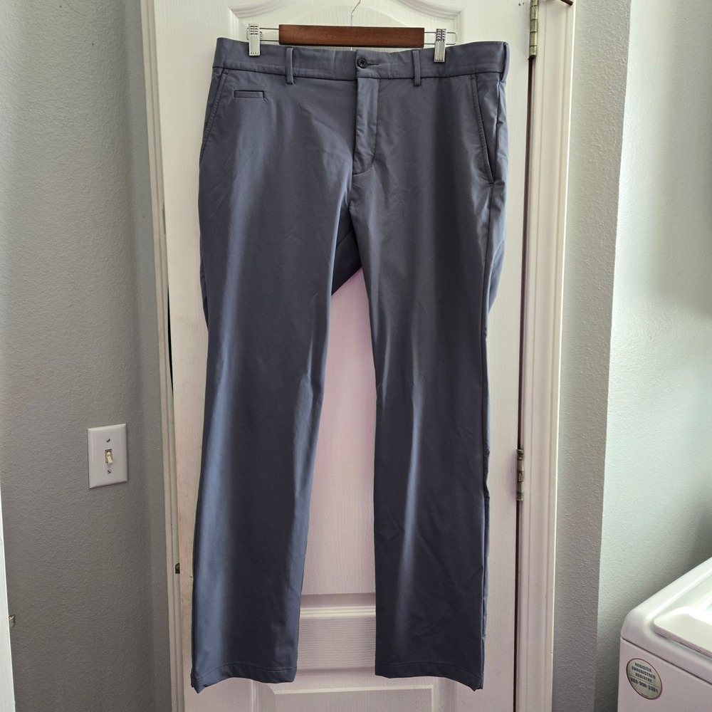 Kjus Ike Pants Mens 52 L Gray US 36x 31.5 Excellent Schoeller Golf Trousers